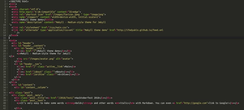 Neocities's text editor. It has features like syntax highlighting and troubleshooting.